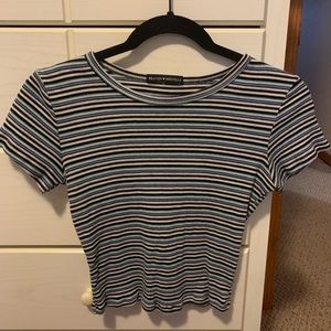 Brandy Melville Purple and Blue striped shirt